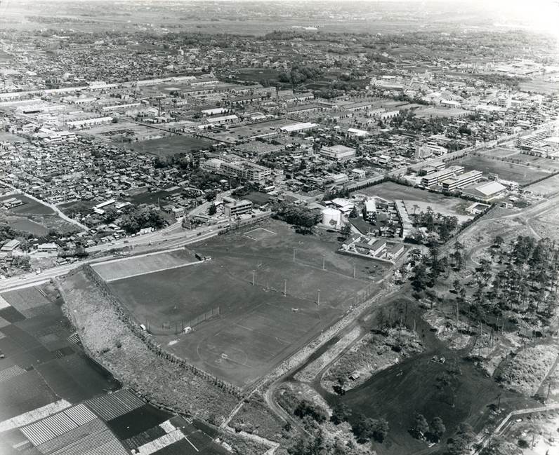 1980年代の朝霞キャンパスと朝霞市