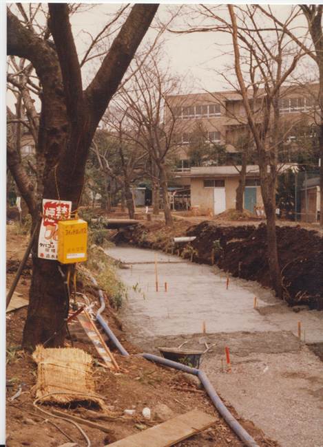 中流部の河床工事