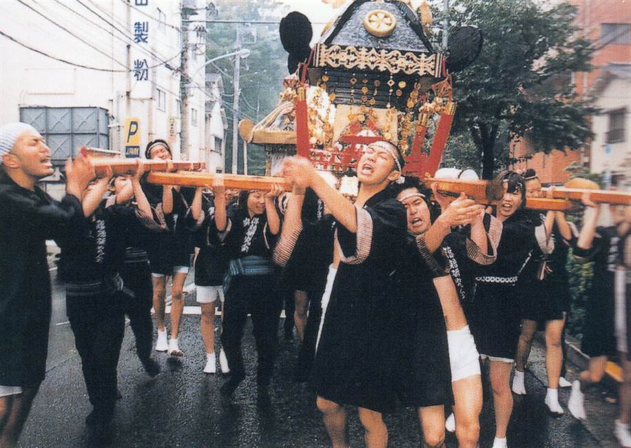 白雉祭での神輿