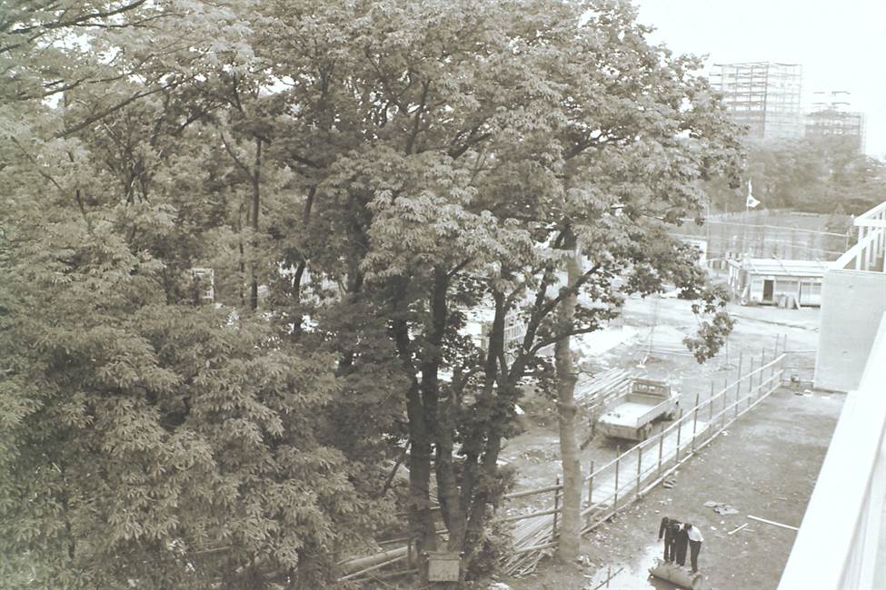 工事現場の土管で