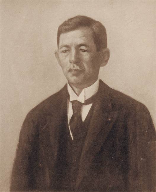 一木喜徳郎校長肖像画