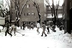 1984年の中学入試・有志の雪かき